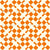 Beaded Curtain | Retro Orange Abstract Rounded Check Image