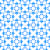 Cornflower Blue Geometrics | Abstract Circuit Squares Image