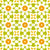 Beaded Curtain | Retro Cream, Avocado Green, and Orange Foral Image