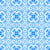 Cornflower Blue Geometrics | Delicate Floral Tile Image